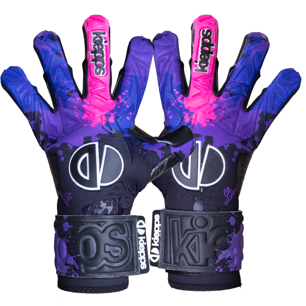 Kiepps Jackal PRO Purple Rage goalkeeper gloves